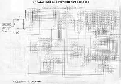 Схема электрическая, Electric scheme (circuit) на Терапия СМВ-20-3 Луч-3 (для СМВ терапии)
