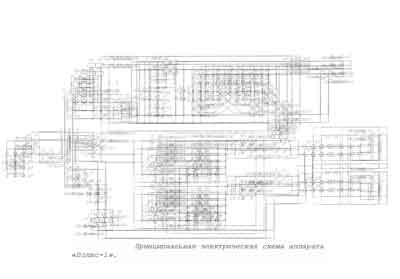 Схема электрическая, Electric scheme (circuit) на Терапия Полюс-1 (для НЧ магнитотерапии)