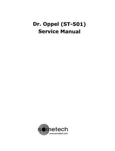 Сервисная инструкция, Service manual на Хирургия Dr Oppel ST-501 (Sometech)