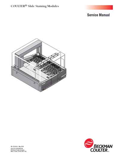 Сервисная инструкция, Service manual на Лаборатория Slide Staining Modules