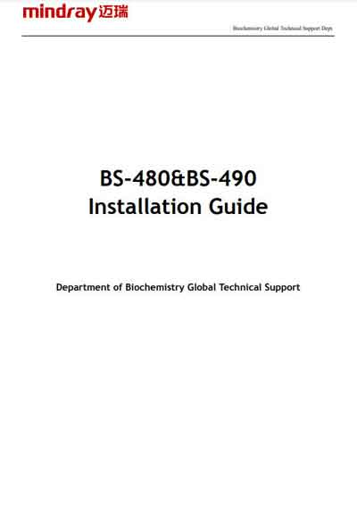 Инструкция по монтажу, Installation instructions на Анализаторы BS-480 & 490