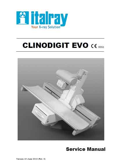 Сервисная инструкция Service manual на Clinodigit Evo [Italray]