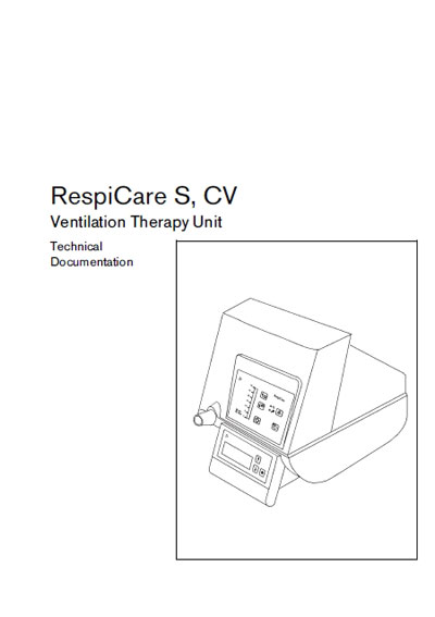 Техническая документация Technical Documentation/Manual на RespiCare S, CW [Drager]