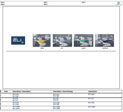 Техническая документация Technical Documentation/Manual на Стоматологическая установка Eli 5 [Castellini]