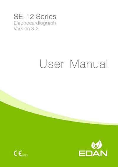 Инструкция пользователя, User manual на Диагностика-ЭКГ SE-12 Series Version 3.2