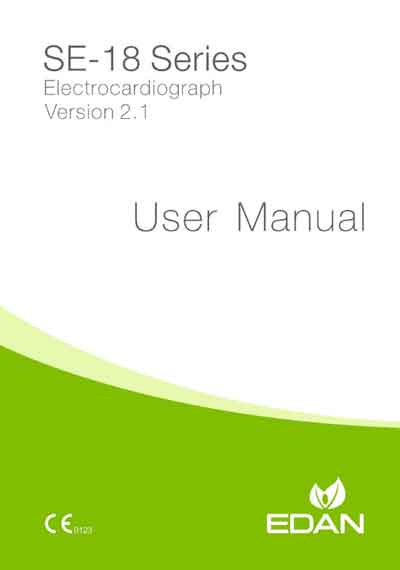 Инструкция пользователя, User manual на Диагностика-ЭКГ SE-18 Series Version 2.1