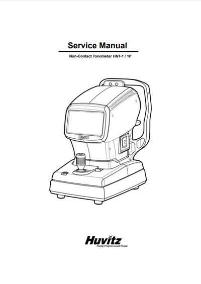 Сервисная инструкция Service manual на HNT-1/1P Бесконтактный тонометр [Huvitz]