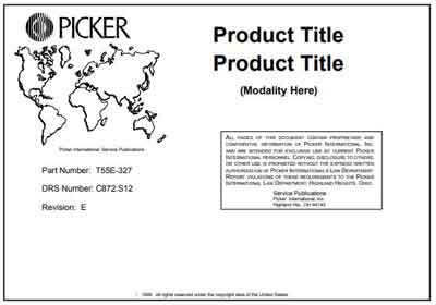 Техническая документация Technical Documentation/Manual на CT Scanner PQ, IQ (Modality Here) [Picker]