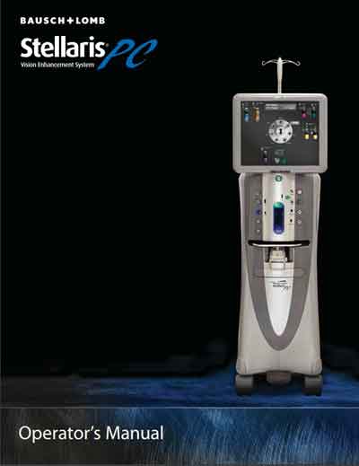 Инструкция оператора, Operator manual на Офтальмология Stellaris PC (Rev. B BL3253) [Bausch+Lomb]