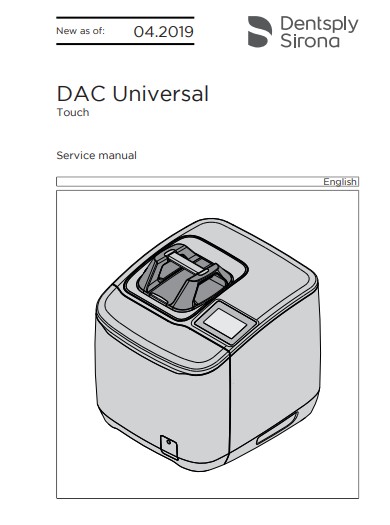 Сервисная инструкция, Service manual на Стерилизаторы DAC Universal Touch