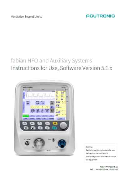 Инструкция пользователя User manual на Fabian HFO Version 5.1.x [Acutronic]