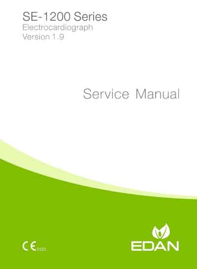 Сервисная инструкция, Service manual на Диагностика-ЭКГ SE-1200 Version 1.9