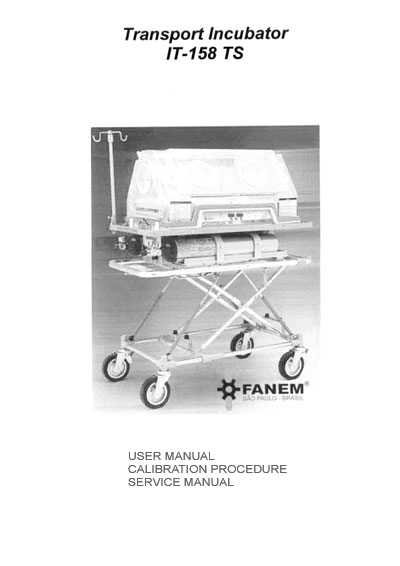 Эксплуатационная и сервисная документация, Operating and Service Documentation на Инкубатор IT-158-TS (Rev 03/02)