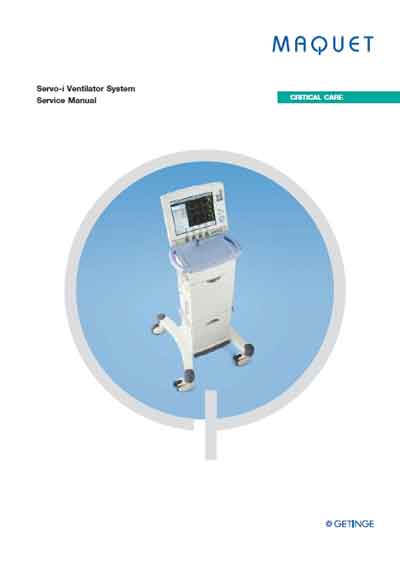 Сервисная инструкция Service manual на Servo-i Ventilator System - Revision 02 [Maquet]