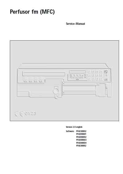 Сервисная инструкция Service manual на Инфузомат Perfusor FM (MFC) [BBraun]