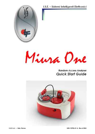 Руководство пользователя Users guide на Miura one - Quick Start Guide [I.S.E.]