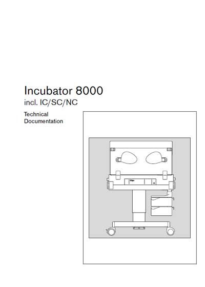 Техническая документация Technical Documentation/Manual на 8000 incl. IC/SC/NC [Drager]