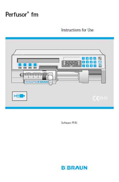 Инструкция пользователя User manual на Инфузомат Perfusor FM [BBraun]