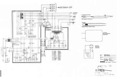 Схема электрическая, Electric scheme (circuit) на Хирургия Erbotom T71