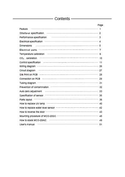 Сервисная инструкция Service manual на CO2 MCO-20AIC [Sanyo]