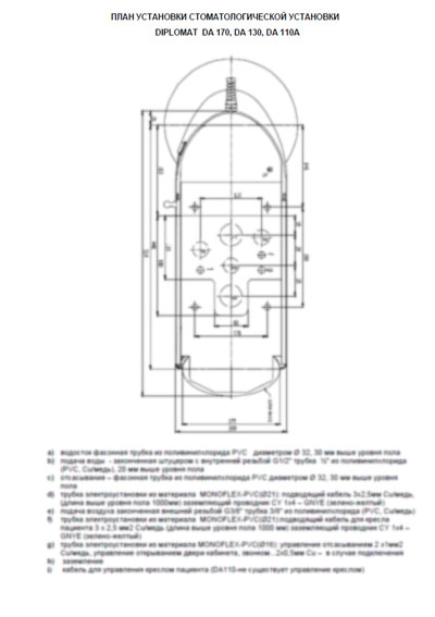 Методические материалы Methodical materials на Diplomat Adept DA 130, DA 170, DA 110 Монтажный план установок [Chirana]