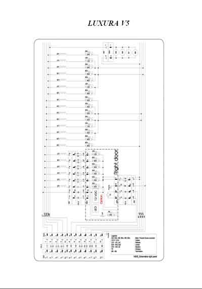 Схема электрическая, Electric scheme (circuit) на Косметология Солярий Luxura V5 (схема коммутаций)