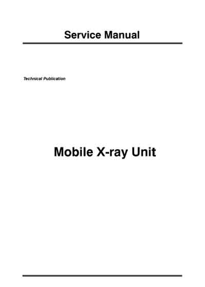 Сервисная инструкция Service manual на Transportix TX-16-MLP, TX-20-MLP, TX-32-MLP (Radiologia) [---]