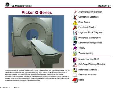 Техническая документация Technical Documentation/Manual на Picker Q series [General Electric]