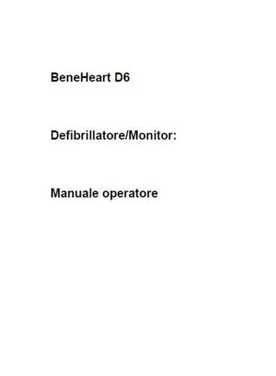 Инструкция оператора Operator manual на Дефибриллятор-монитор BeneHeart D6 [Mindray]