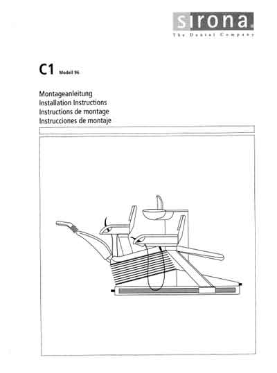 Инструкция по монтажу Installation instructions на C1 [Sirona]