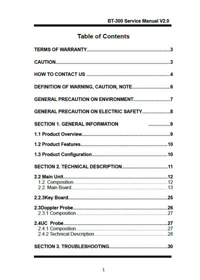 Сервисная инструкция Service manual на BT-300 [Bistos]