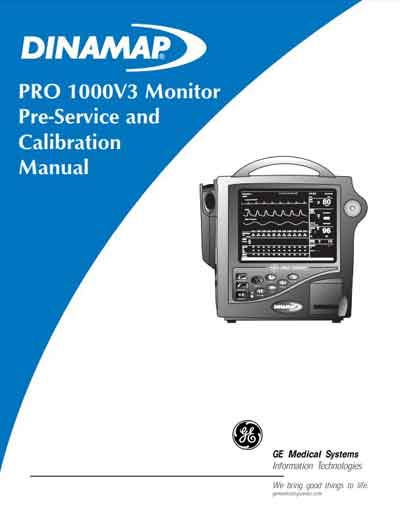 Инструкция по наладке, Adjustment Instruction на Мониторы Dinamap Pro 1000 V3