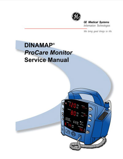 Сервисная инструкция, Service manual на Мониторы Dinamap ProCare Rev B