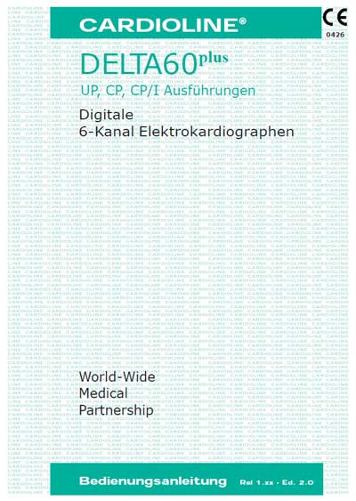 Инструкция по эксплуатации Operation (Instruction) manual на Delta 60 Plus [Cardioline]