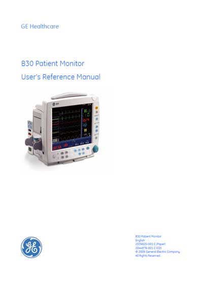 Руководство пользователя Users guide на B30 [General Electric]