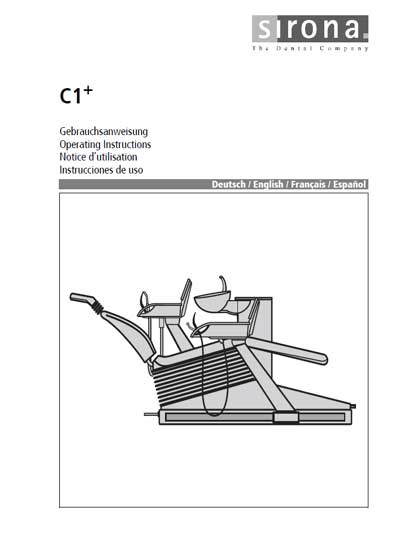 Инструкция по эксплуатации Operation (Instruction) manual на C1+ [Sirona]