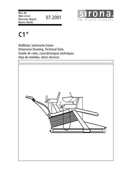 Технические характеристики Specifications на C1+ Technical Data [Sirona]