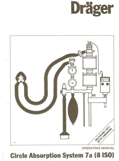 Инструкция по эксплуатации Operation (Instruction) manual на Circle System 7a [Drager]