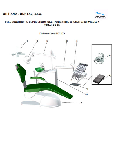 Сервисная инструкция Service manual на Diplomat Consul DC 170 [Chirana]