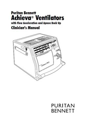 Инструкция пользователя User manual на Achieva [Nellcor Puritan Bennett]