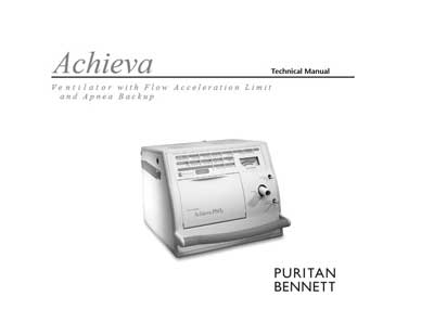 Техническая документация Technical Documentation/Manual на Achieva [Nellcor Puritan Bennett]