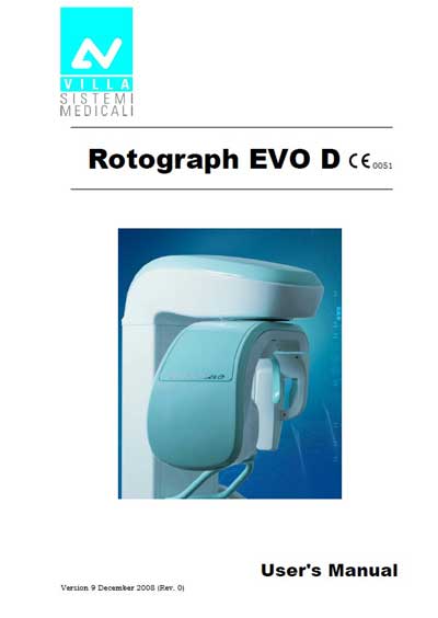 Инструкция пользователя User manual на Rotograph EVO D [Villa]