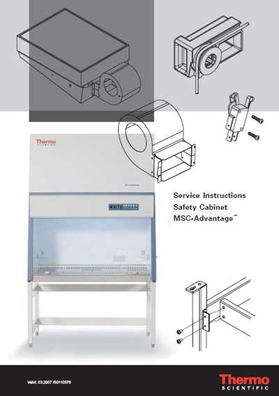 Сервисная инструкция Service manual на MSC-Advantage [Thermo]