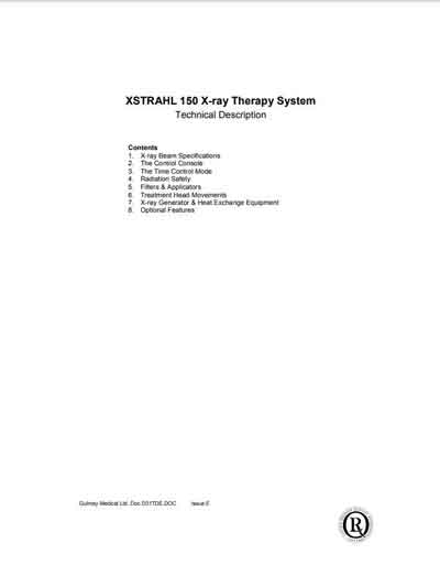 Технические характеристики, Specifications на Рентген Xstrahl 150 [Gulmay]