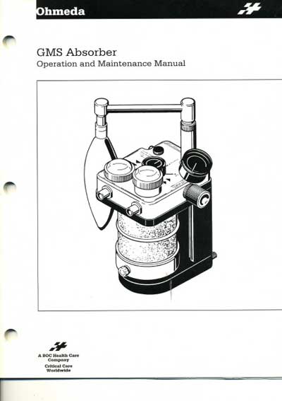 Инструкция по экспл. и обслуживанию Operating and Service Documentation на GMS Absorder [Datex-Ohmeda]