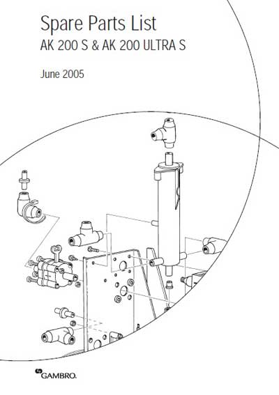 Каталог (элементов, запчастей и пр.), Catalogue, Spare Parts list на Гемодиализ AK 200S & AK 200 ULTRA S