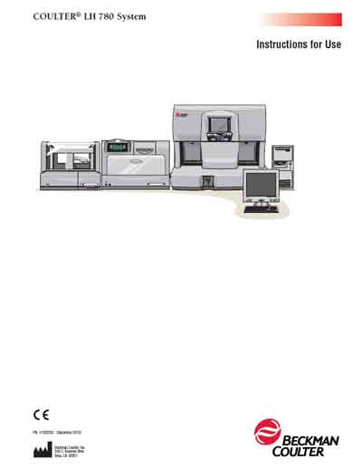 Инструкция пользователя, User manual на Анализаторы LH 780 System [Beckman Coulter]